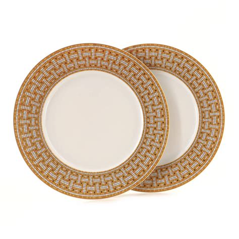 hermes mosaique gold|hermes dinner set price.